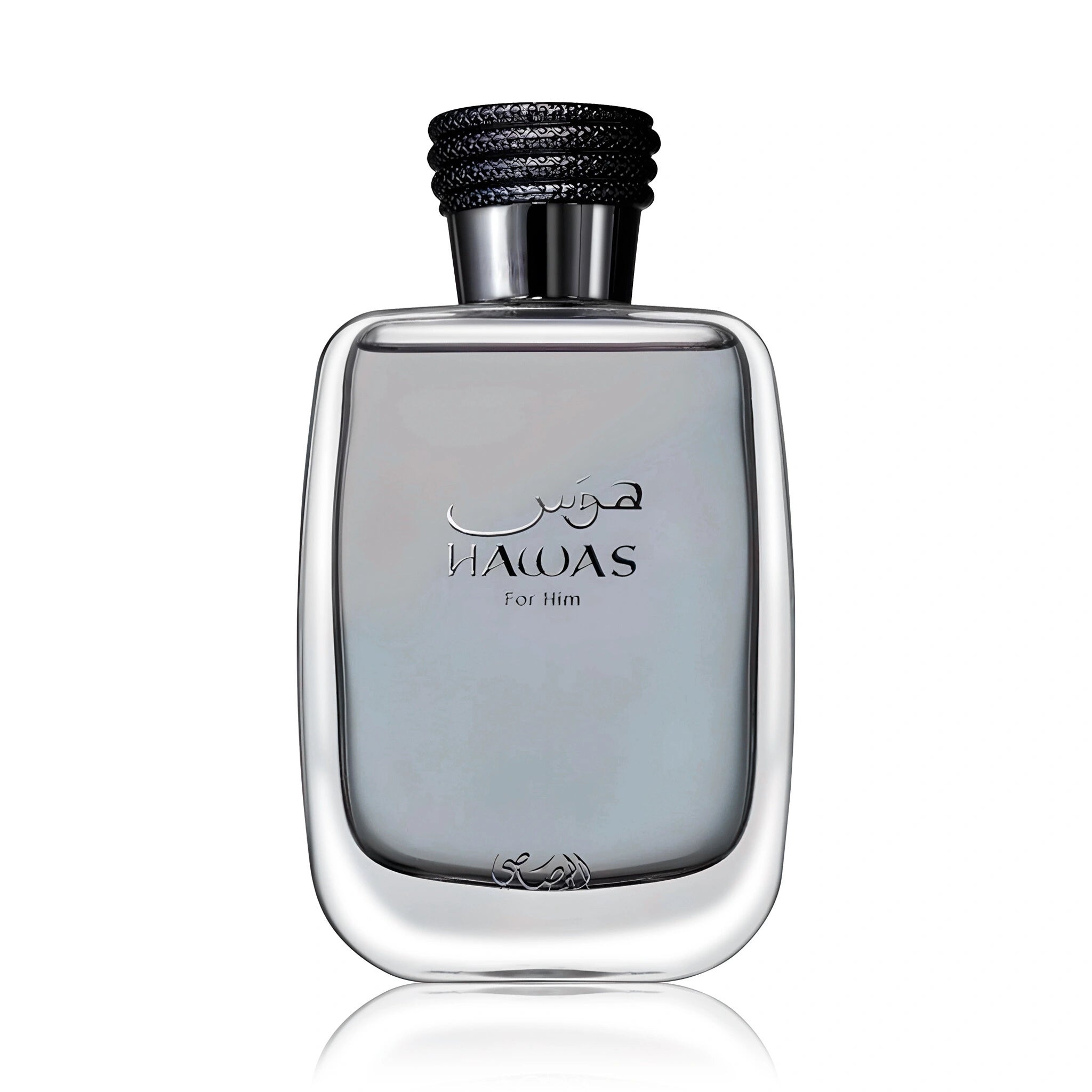 Frontal del Hawas For Him Rasasi Eau de Parfum Para Hombre fondo blanco